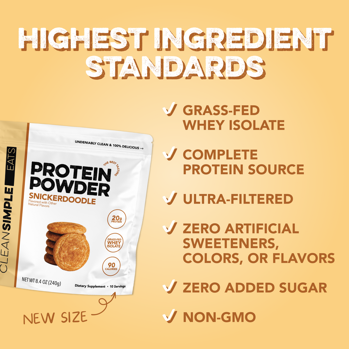 Protein Powder: Snickerdoodle (10 Serving Bag)