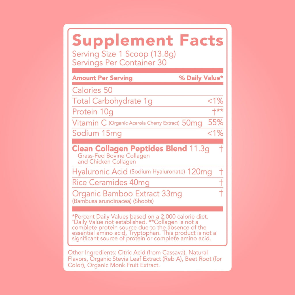 Collagen + Beauty Blend: Strawberry Colada (30 Serving)